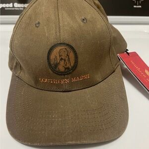 Southern Marsh Brown Canvas Hat with Dog Logo